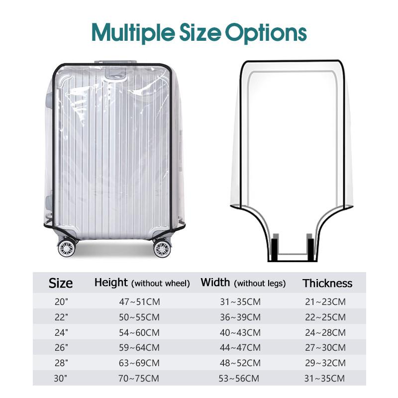 旅行用透明荷物カバー 防水防塵 PVC 耐摩耗性 20～30 - Luggage Protective Cover Transparent のレビューと価格