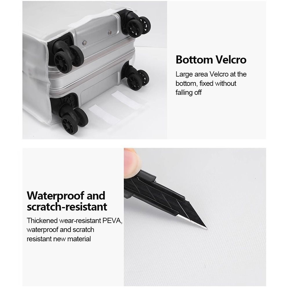 新しいフロスト加工の荷物保護カバー、防塵防水スーツケースカバ - Waterproof Suitcase Cover Protector のレビューと価格