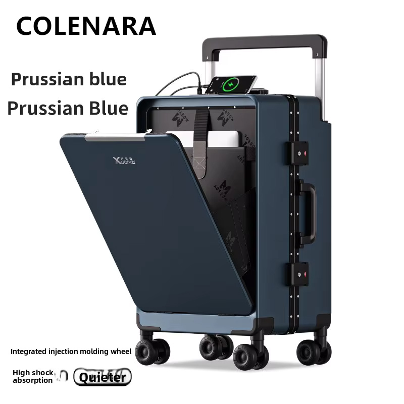 COLENARA ABS+PCスーツケース フロントオープン - Front Opening Laptop Luggage 24 Inch のレビューと価格