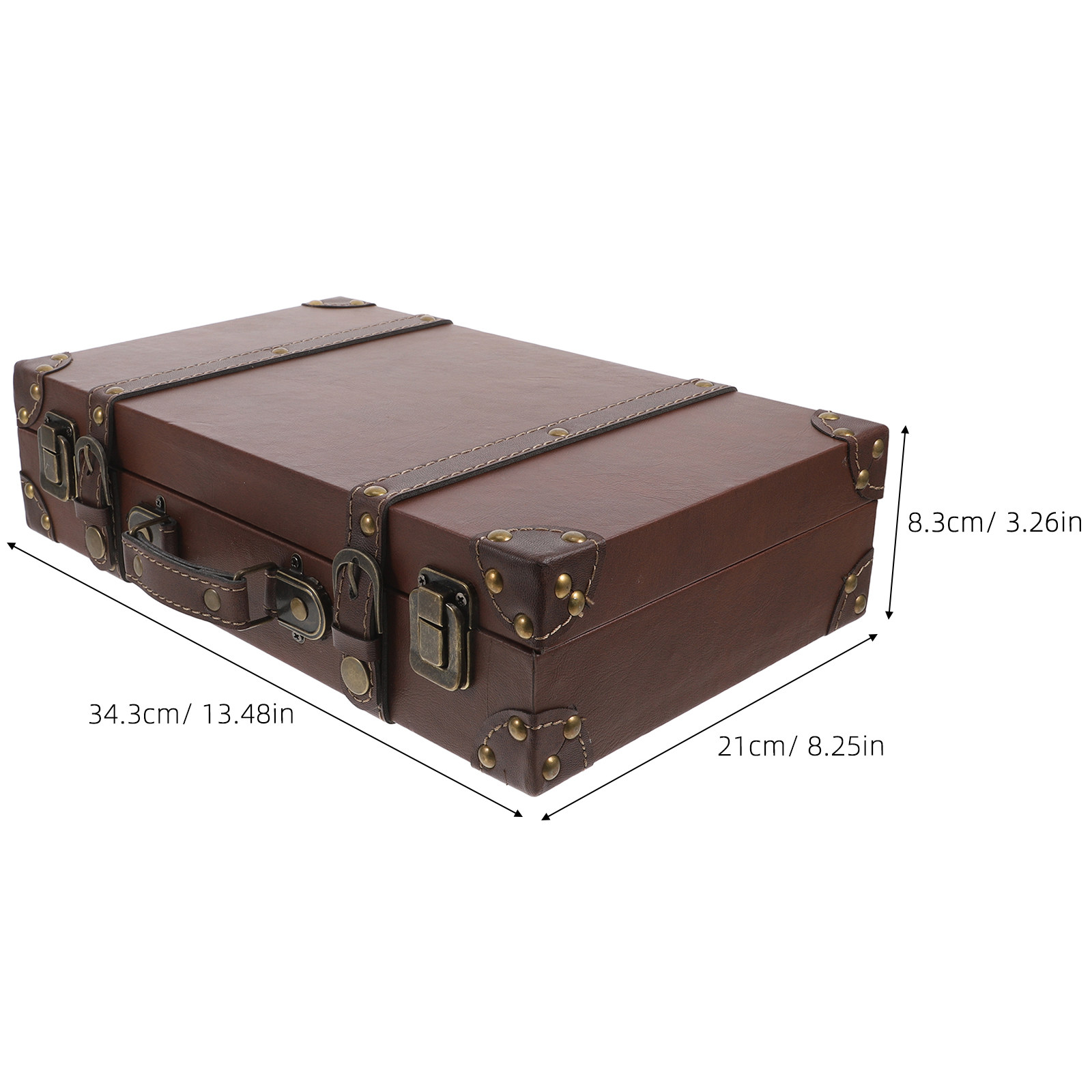 レトロな雰囲気のヴィンテージスーツケース型ディスプレイボック - Retro Vintage Trunk Suitcase のレビューと価格