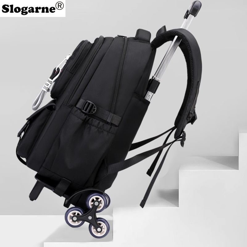学生用トロリーバックパック キッズ 2026年新作 6輪ロー - Foldable Rolling Luggage Bag のレビューと価格
