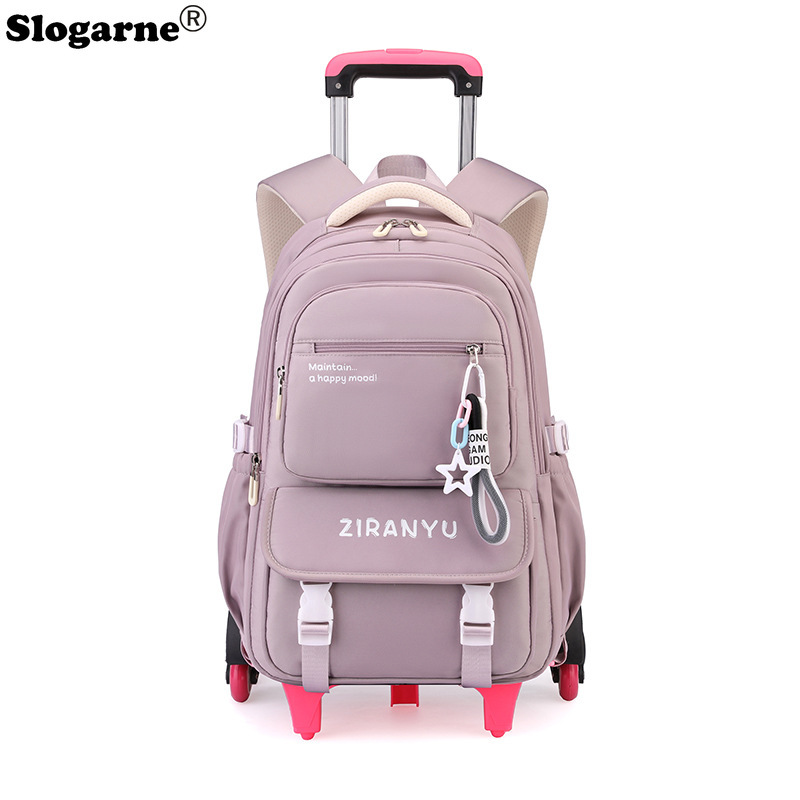 学生用トロリーバックパック キッズ 2026年新作 6輪ロー - Foldable Rolling Luggage Bag のレビューと価格