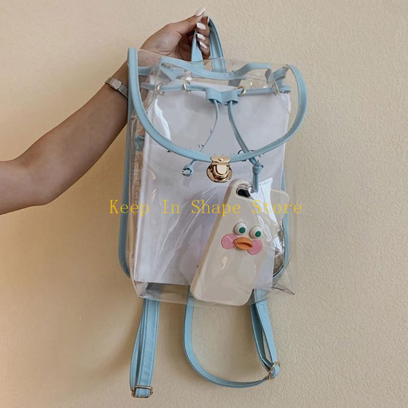 U1JC クリア バックパック PVC バックパック シース - Backpacks のレビューと価格