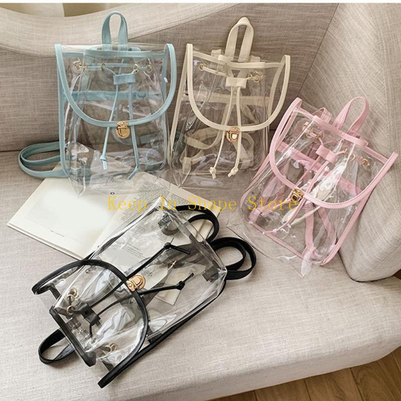 U1JC クリア バックパック PVC バックパック シース - Backpacks のレビューと価格