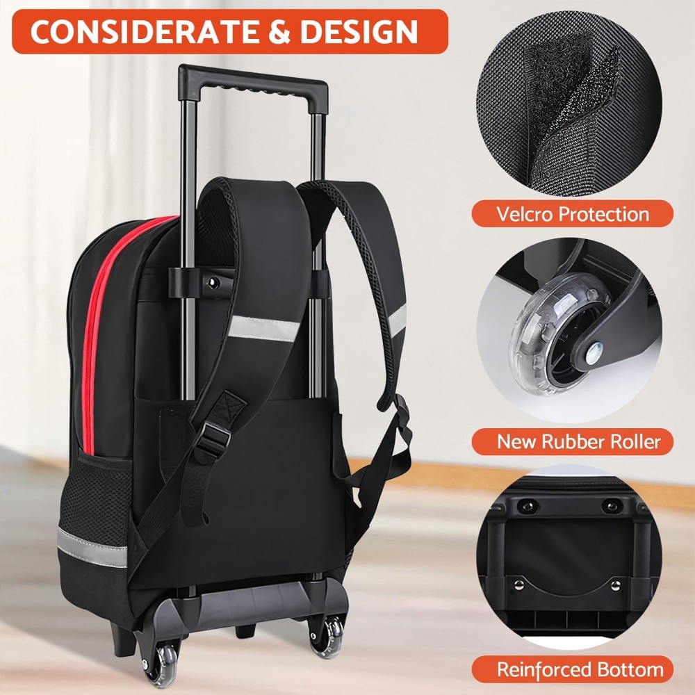 3個セット 子供用ローリングバックパック 男の子向け ゲーマ - Foldable Rolling Luggage Bag のレビューと価格