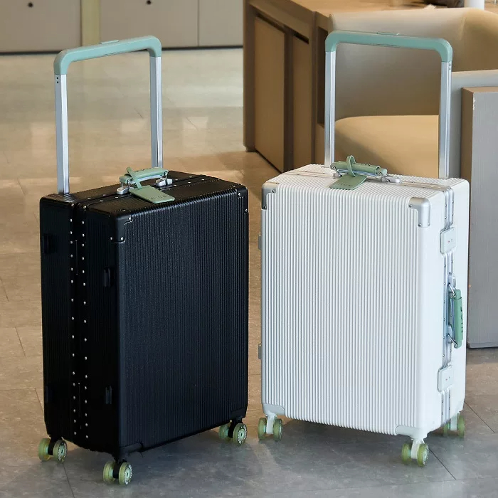 幅広ハンドル付きスーツケース、キャスター付き、20インチの機 - Spinner Wheel Rolling Suitcase 20 Inch のレビューと価格