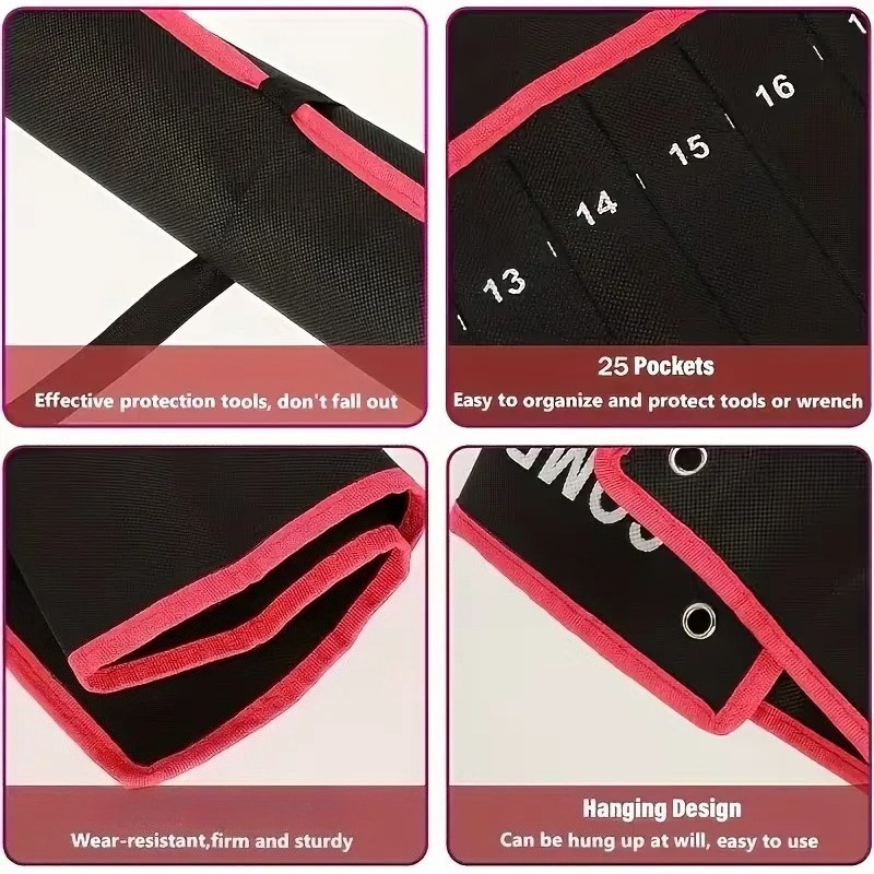 TINSOL 14 ポケットツールオーガナイザーロール耐久性 - Foldable Rolling Luggage Bag のレビューと価格