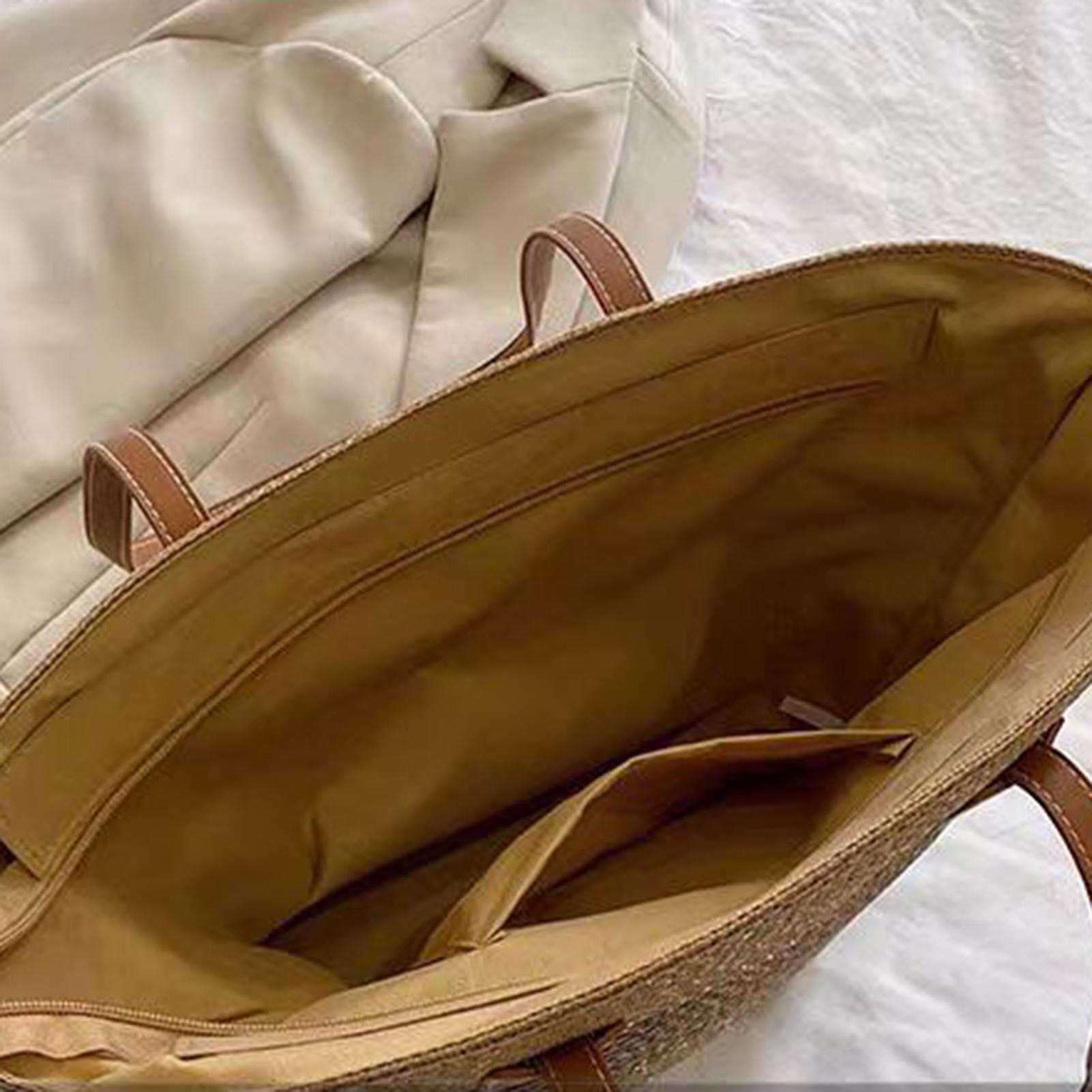 エレガントでシックな新作大型ボヘミアンストロー トートバッグ - Handbags のレビューと価格