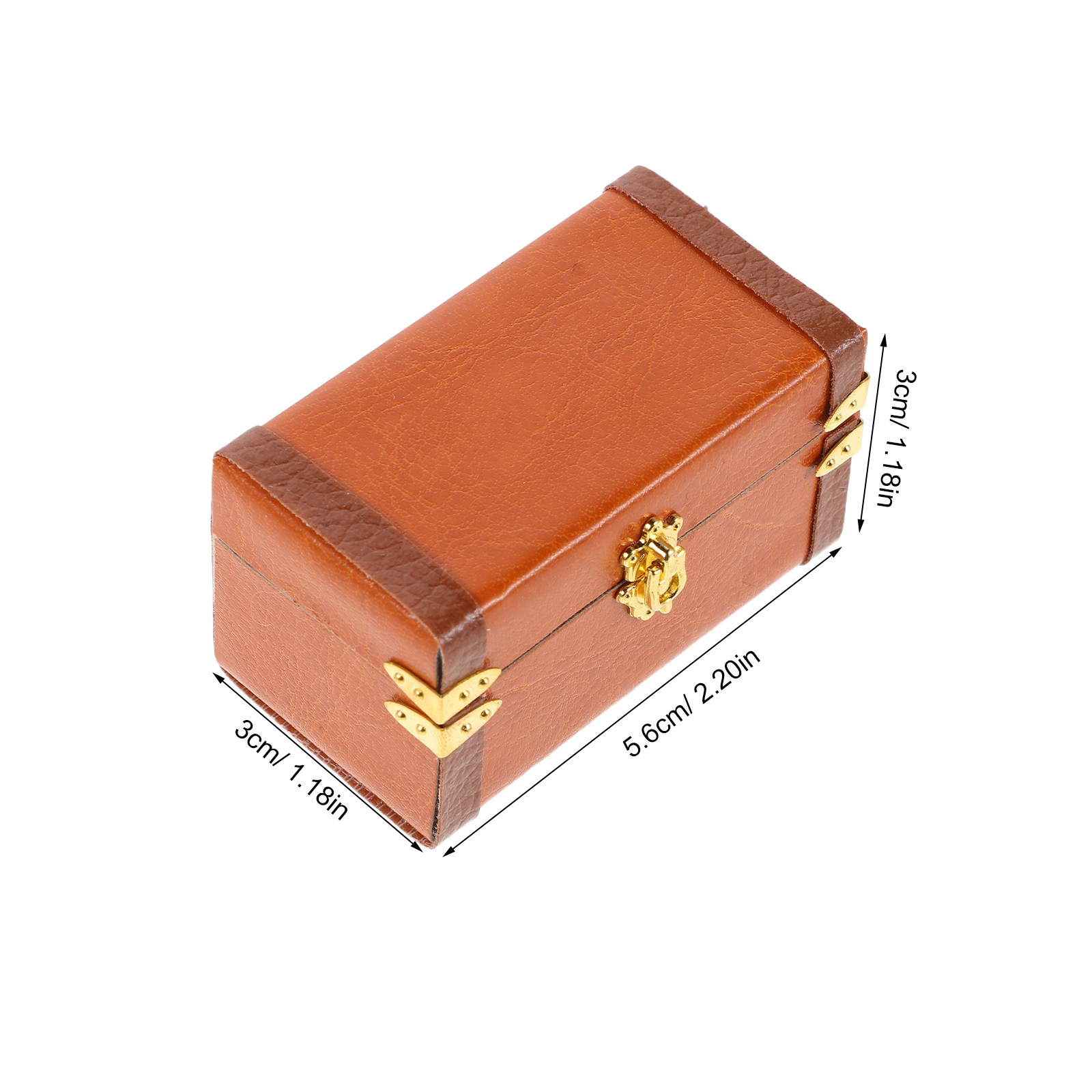 ミニチュアのアンティーク風トランク、レトロな旅行用収納ケース - Retro Vintage Trunk Suitcase のレビューと価格