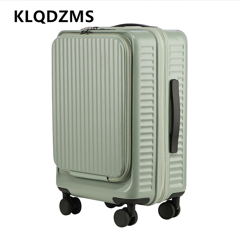 KLQDZMS 20インチ24インチ26インチ大容量トロリー - Front Opening Laptop Luggage 24 Inch のレビューと価格